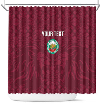 Custom Bulgaria Football Shower Curtain Go Lavovete Bulgarian Pattern LT14
