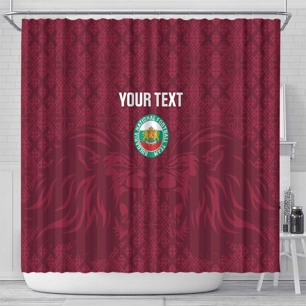 Custom Bulgaria Football Shower Curtain Go Lavovete Bulgarian Pattern LT14
