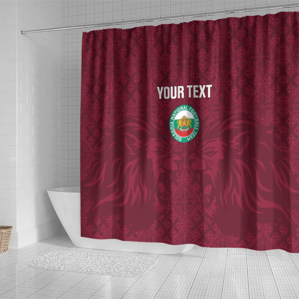Custom Bulgaria Football Shower Curtain Go Lavovete Bulgarian Pattern LT14
