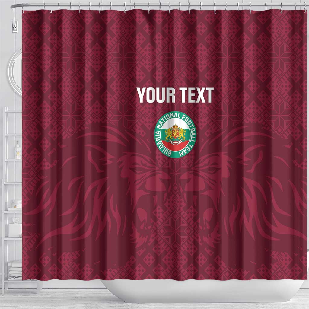 Custom Bulgaria Football Shower Curtain Go Lavovete Bulgarian Pattern LT14