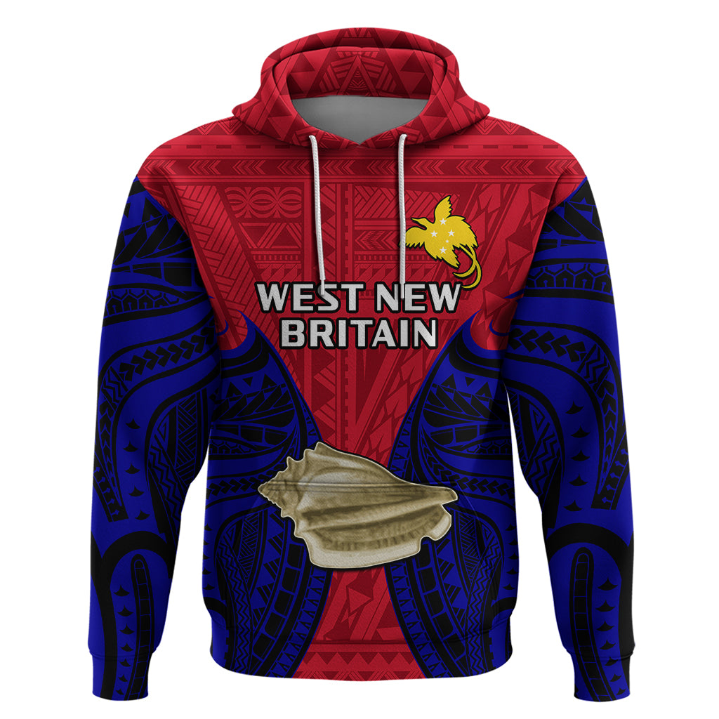 Custom Papua New Guinea Hoodie West New Britain Province Mix Coat Of Arms Polynesian Art LT14