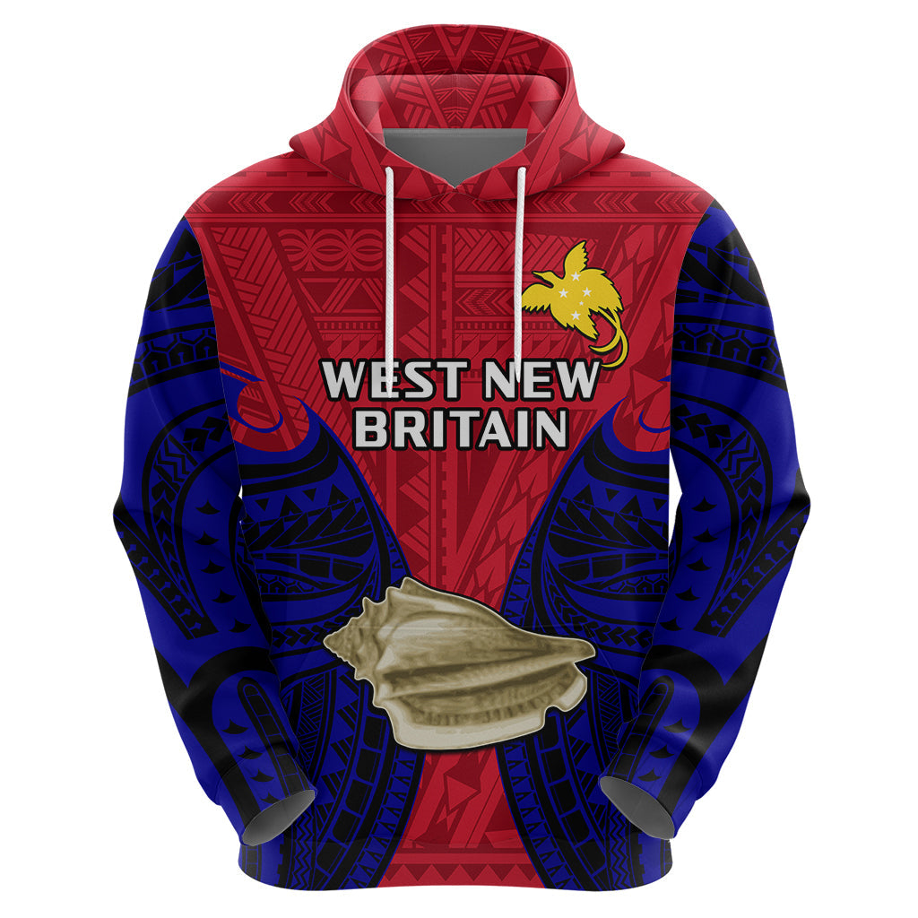 Custom Papua New Guinea Hoodie West New Britain Province Mix Coat Of Arms Polynesian Art LT14