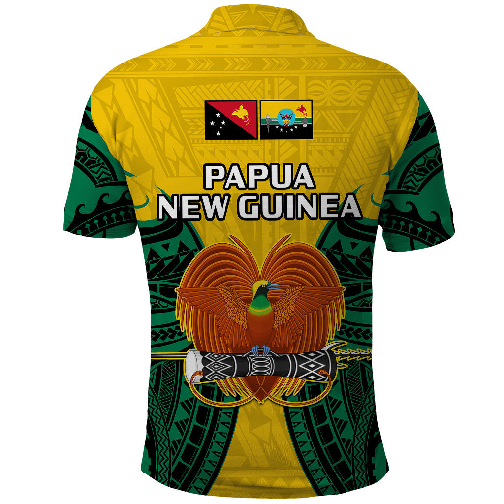 Papua New Guinea Polo Shirt Hela Province Mix Coat Of Arms Polynesian Art LT14
