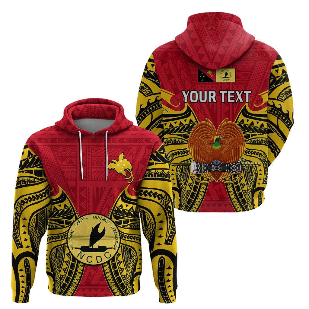 Custom Papua New Guinea Hoodie National Capital District Mix Coat Of Arms Polynesian Art LT14
