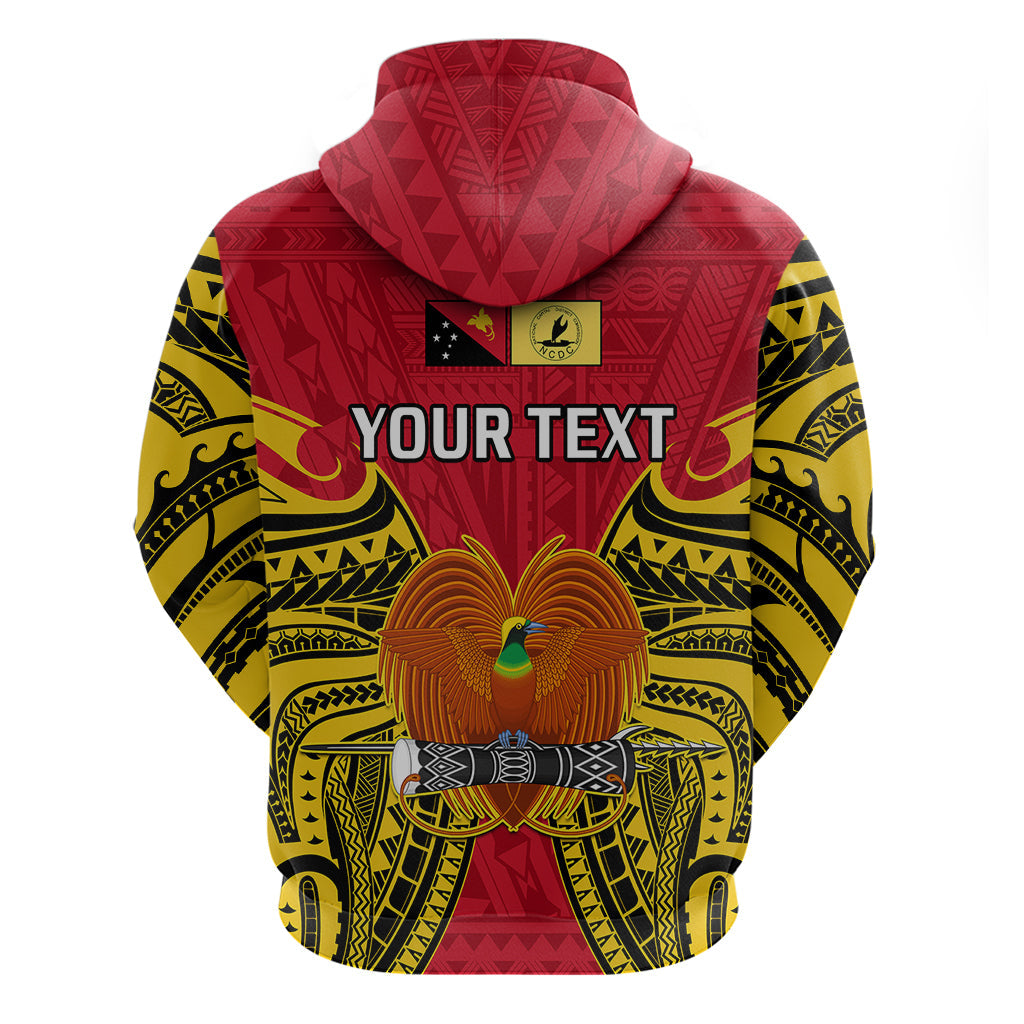 Custom Papua New Guinea Hoodie National Capital District Mix Coat Of Arms Polynesian Art LT14