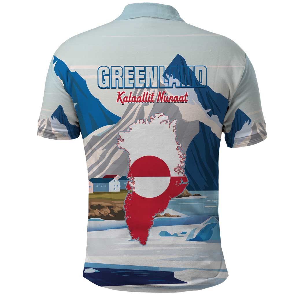 Greenland Polo Shirt Kalaallit Nunaat Polar Bear LT14