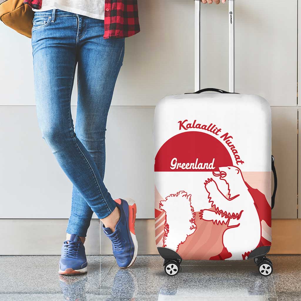 Kalaallit Nunaat Greenland Luggage Cover Coat Of Arms Flag Style LT14