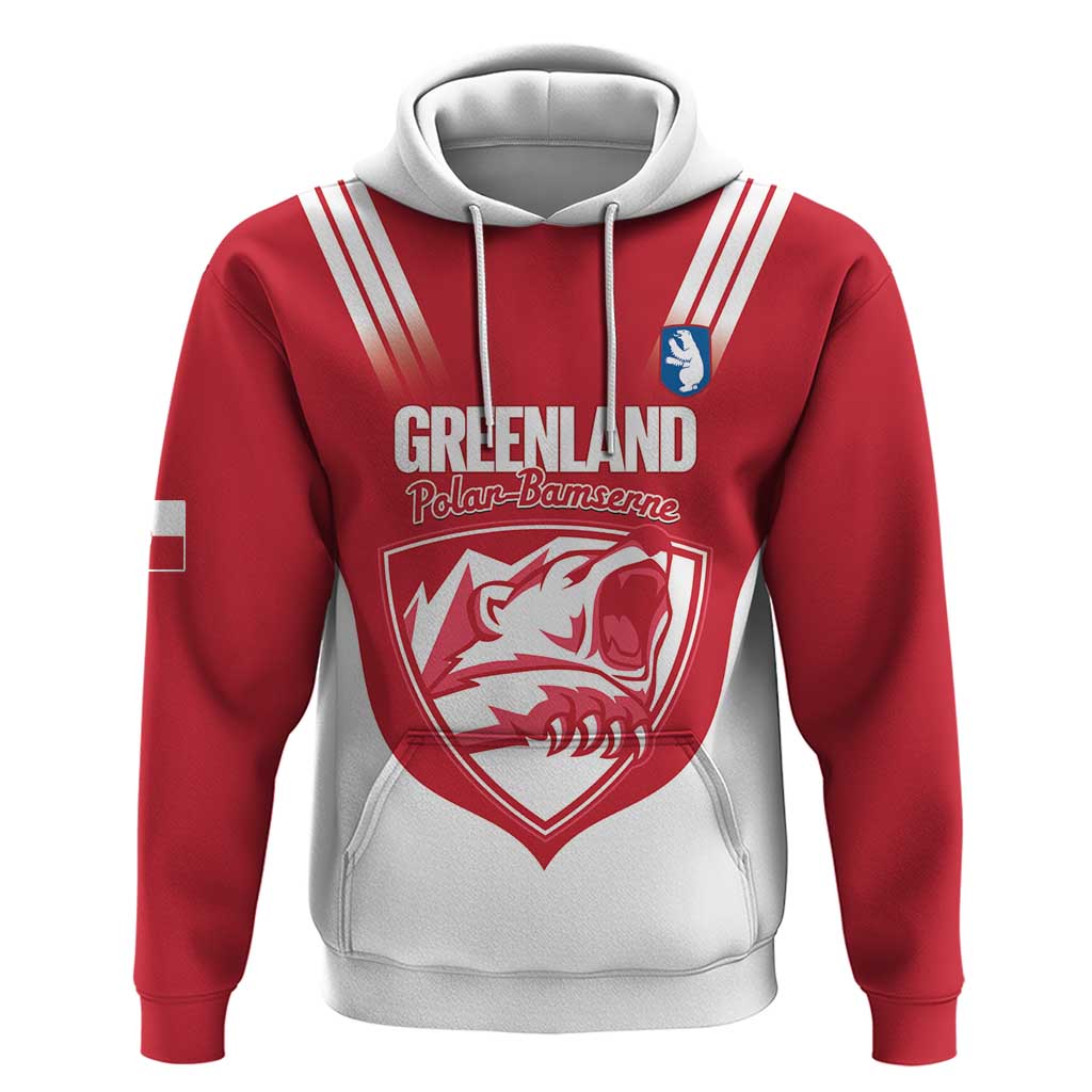 Custom Greenland Football Hoodie Come On Polar-Bamserne LT14