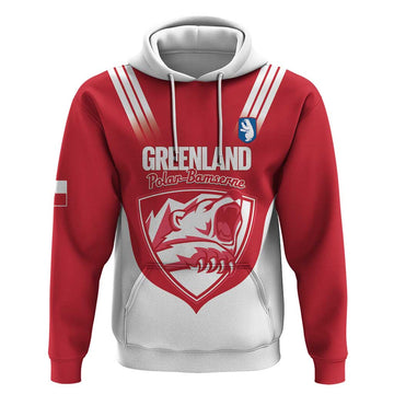 Custom Greenland Football Hoodie Come On Polar-Bamserne LT14