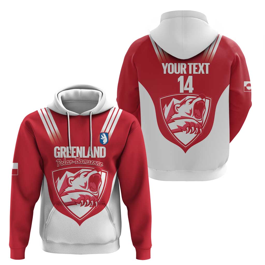 Custom Greenland Football Hoodie Come On Polar-Bamserne LT14