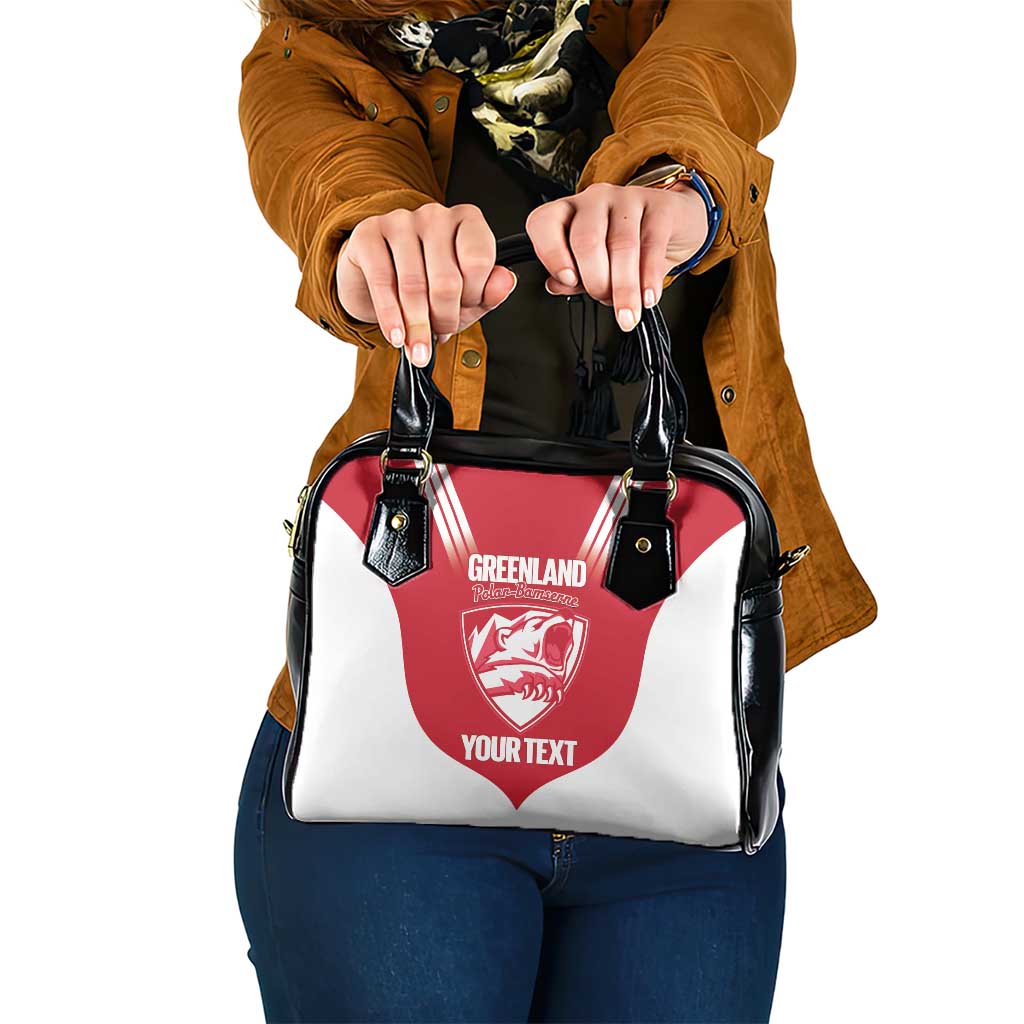 Custom Greenland Football Shoulder Handbag Come On Polar-Bamserne LT14