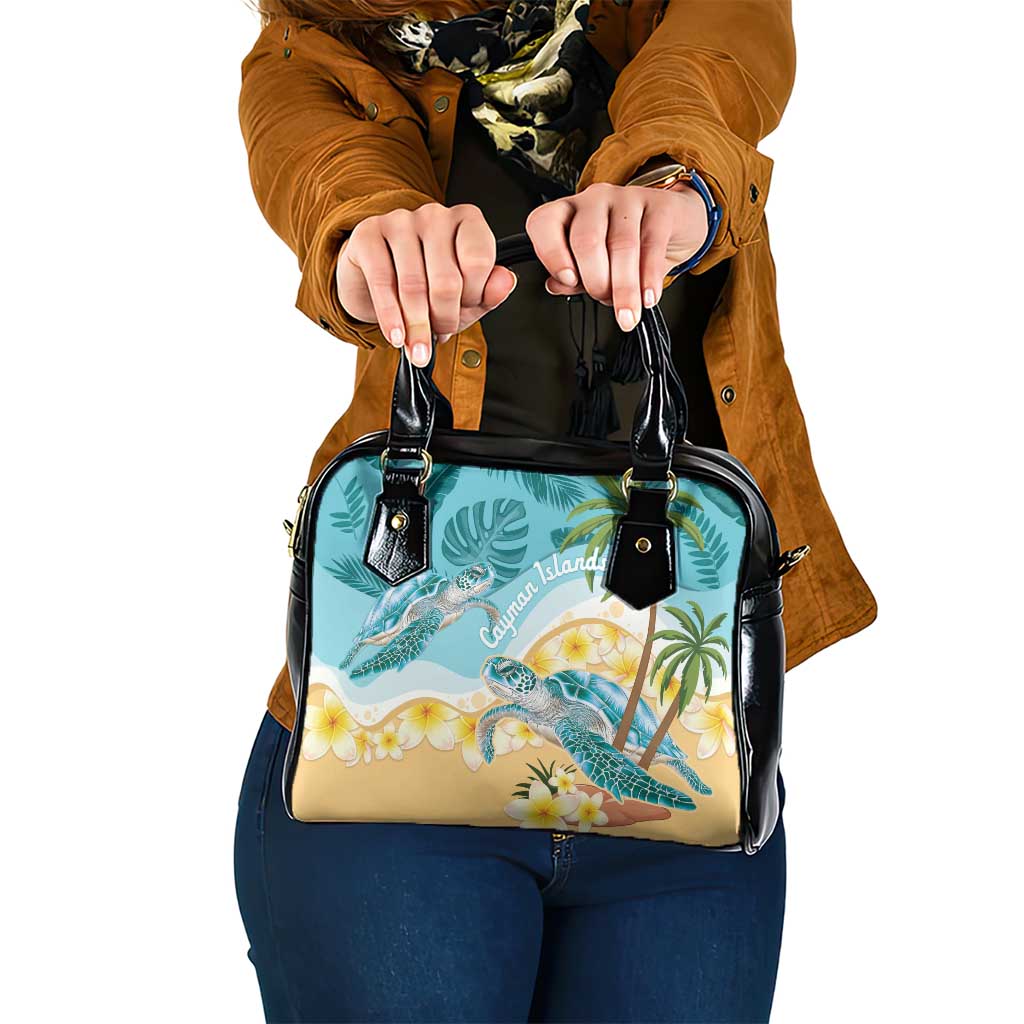 Cayman Islands Shoulder Handbag Sea Turtle Plumeria Tropical Vibes LT14