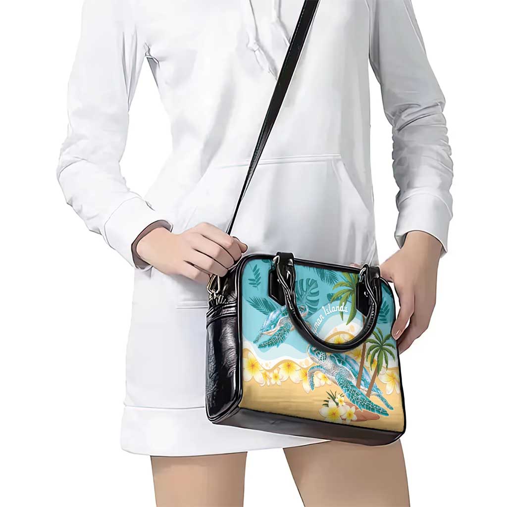 Cayman Islands Shoulder Handbag Sea Turtle Plumeria Tropical Vibes LT14