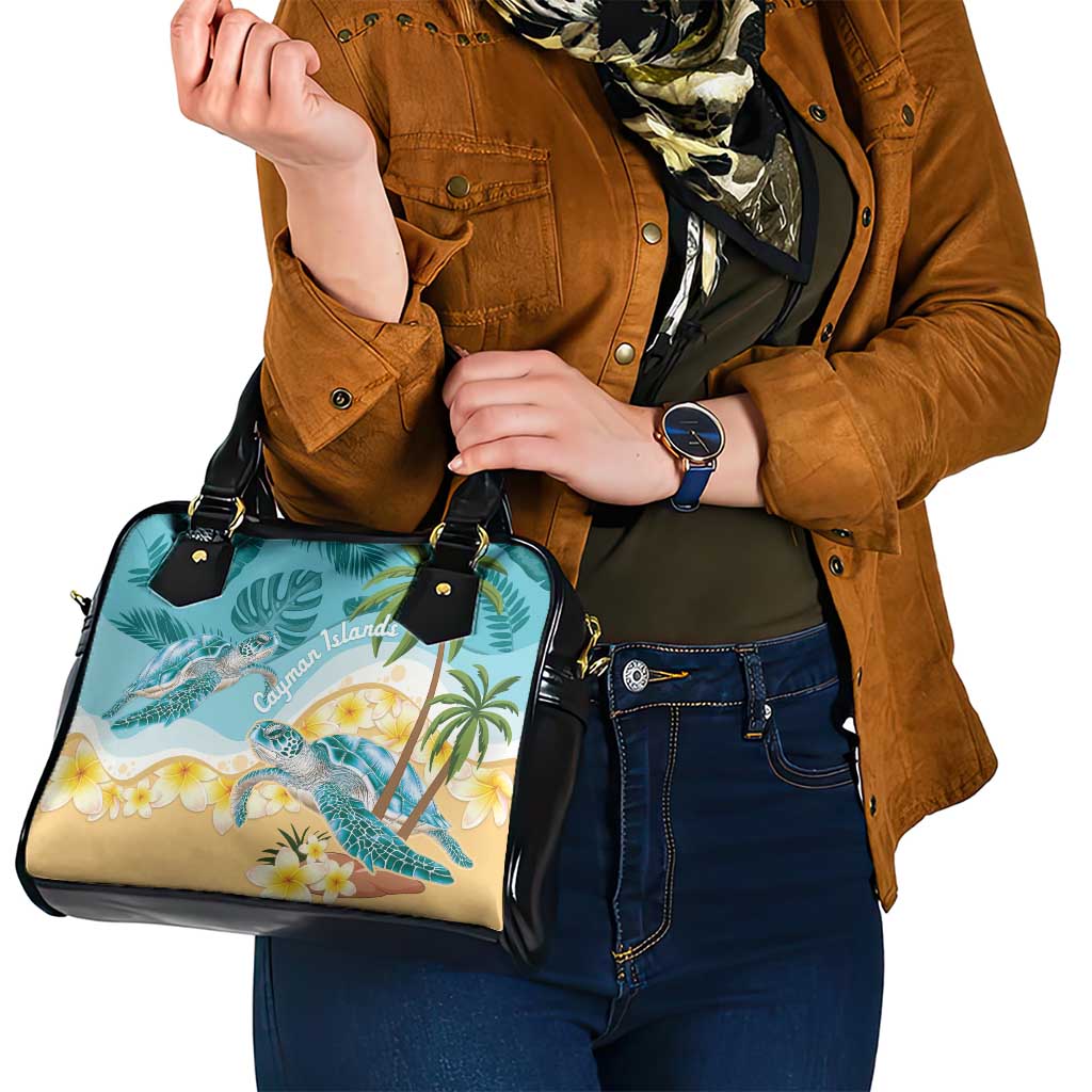 Cayman Islands Shoulder Handbag Sea Turtle Plumeria Tropical Vibes LT14