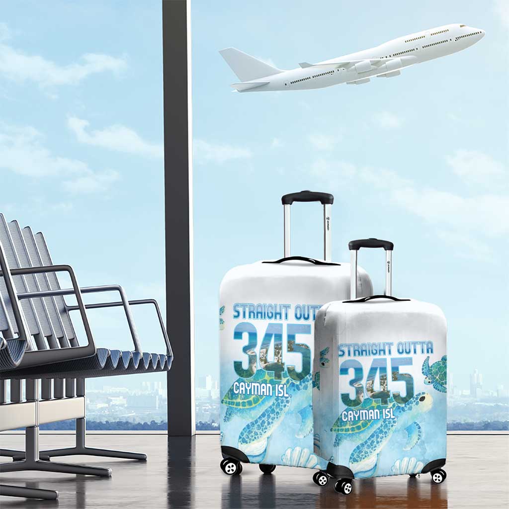 Cayman Islands 345 Luggage Cover Sea Turtle Watercolor Style LT14