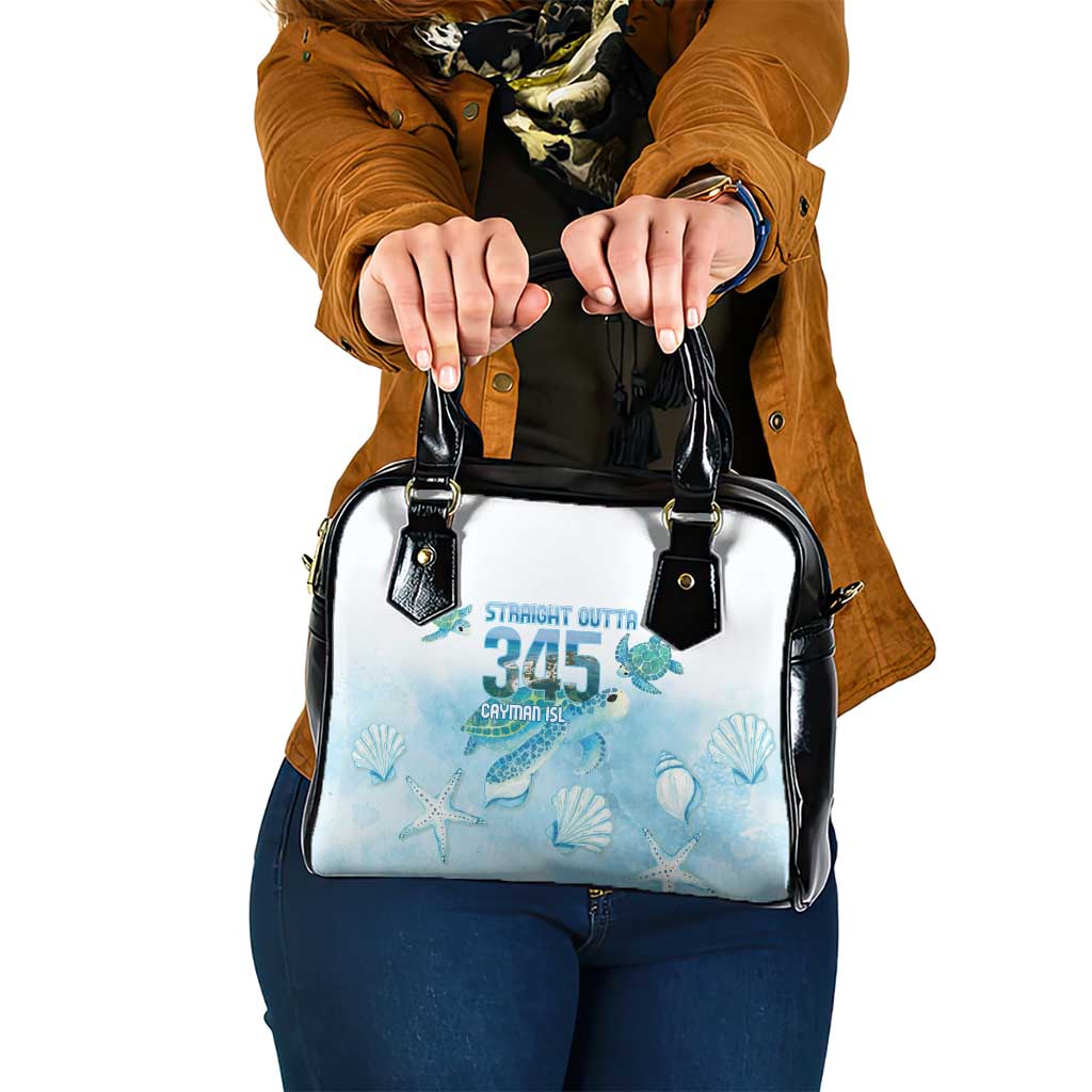 Cayman Islands 345 Shoulder Handbag Sea Turtle Watercolor Style LT14
