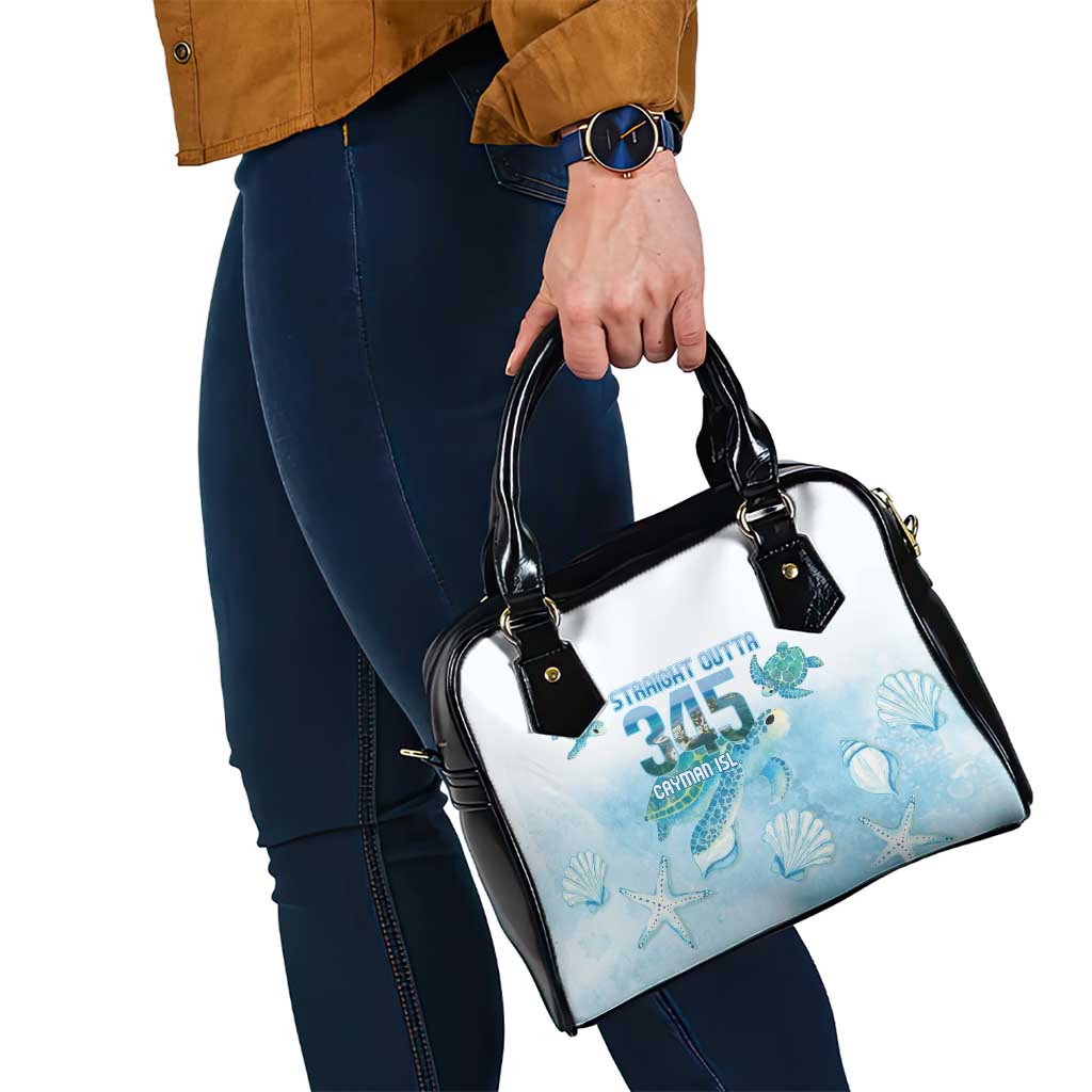 Cayman Islands 345 Shoulder Handbag Sea Turtle Watercolor Style LT14