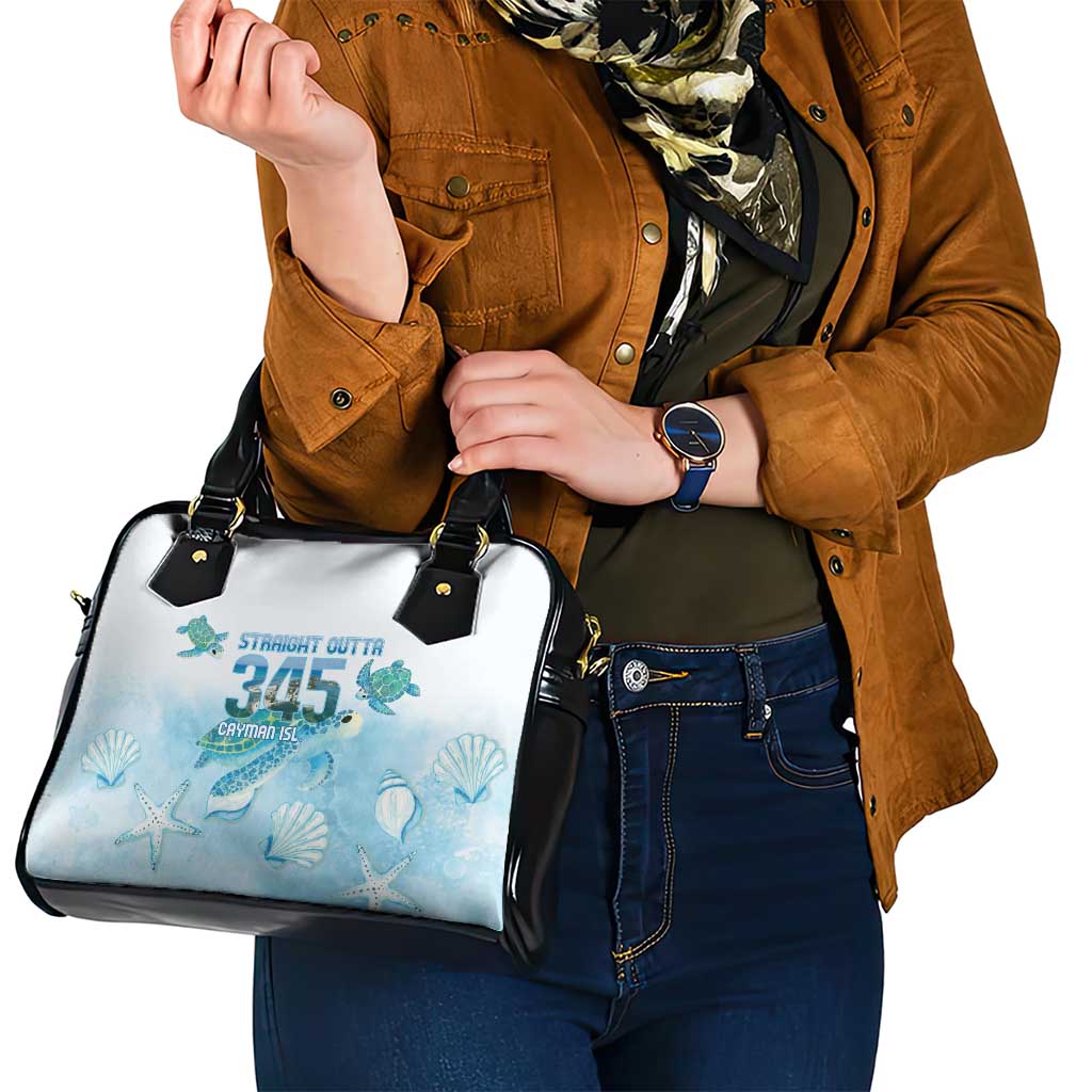 Cayman Islands 345 Shoulder Handbag Sea Turtle Watercolor Style LT14
