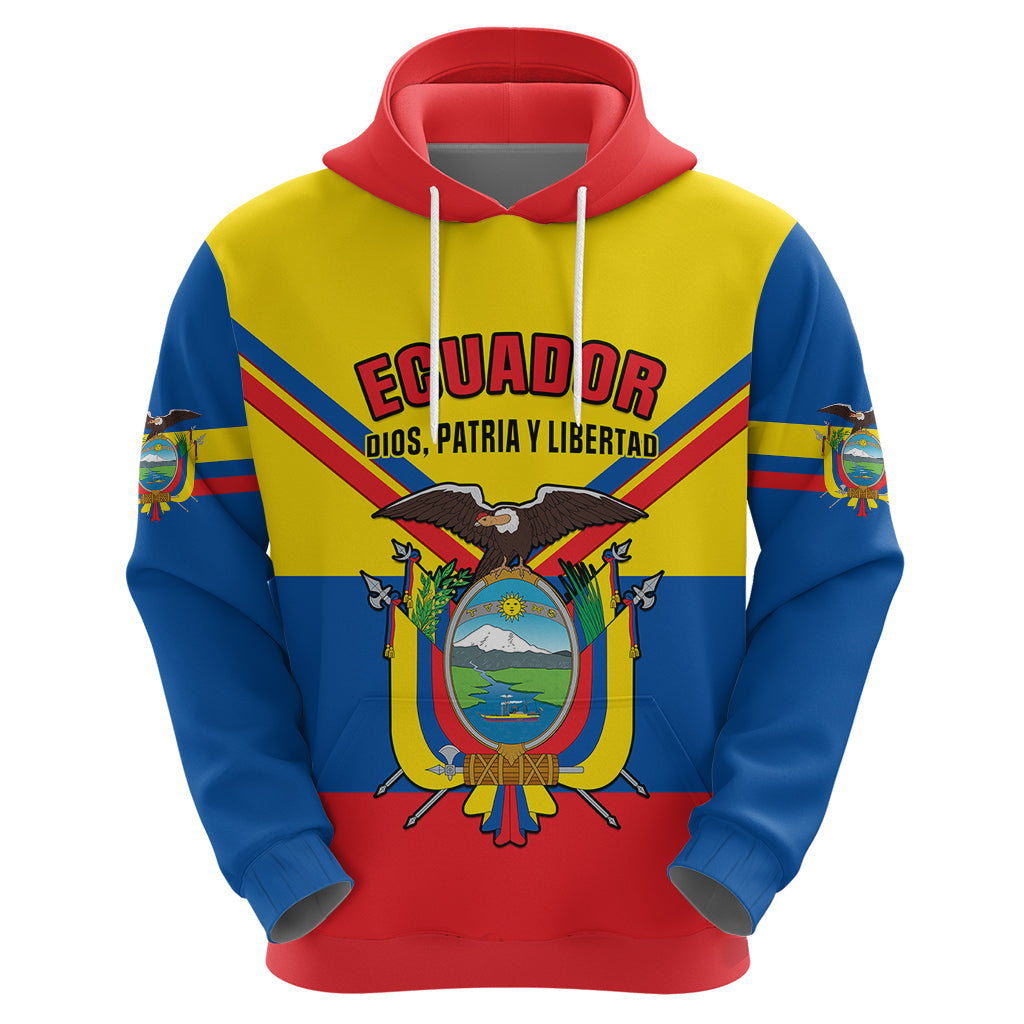 Ecuador Hoodie Ecuadorian Coat Of Arms Yellow Version LT14