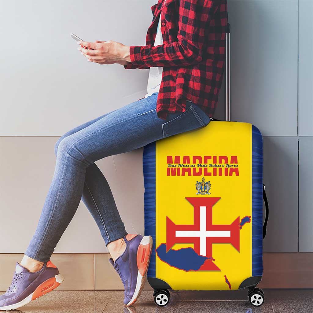 Madeira Day Luggage Cover Pearl of the Atlantic Flag Style LT14