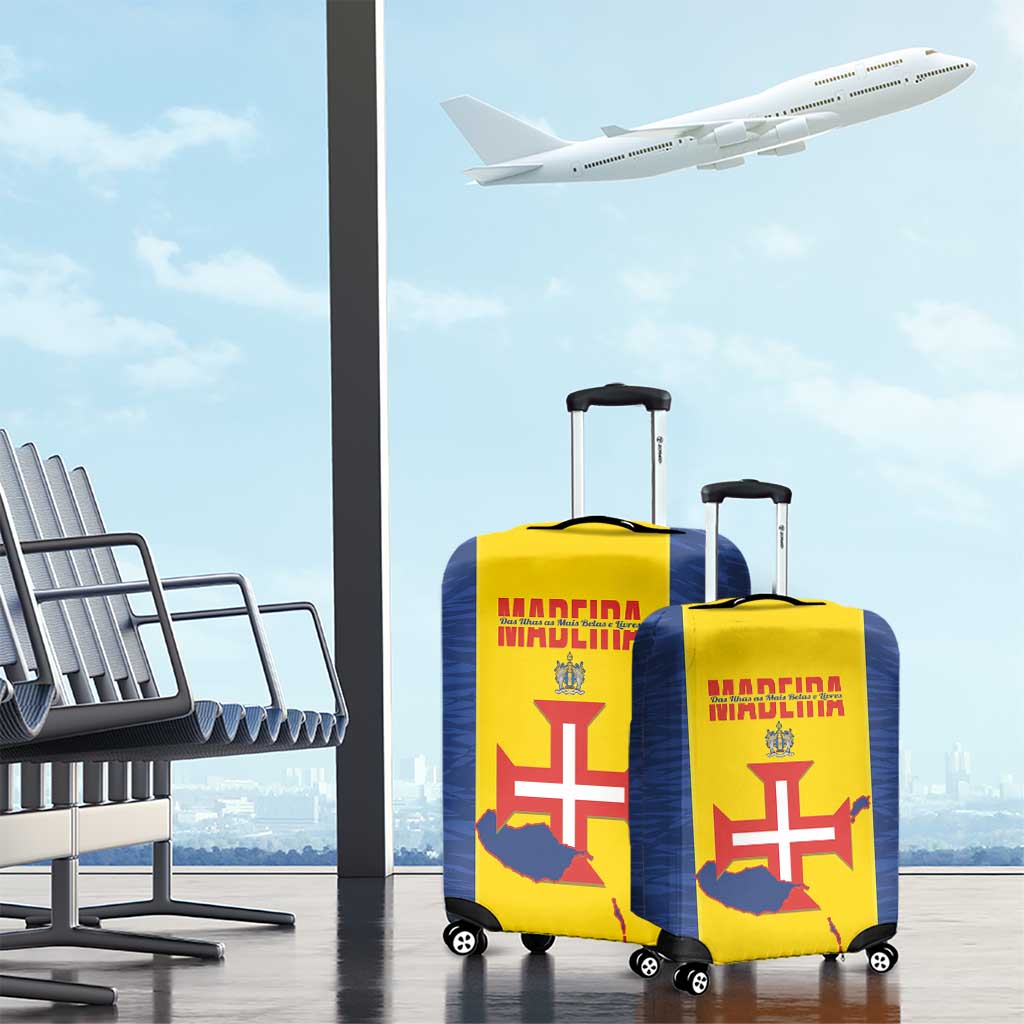 Madeira Day Luggage Cover Pearl of the Atlantic Flag Style LT14