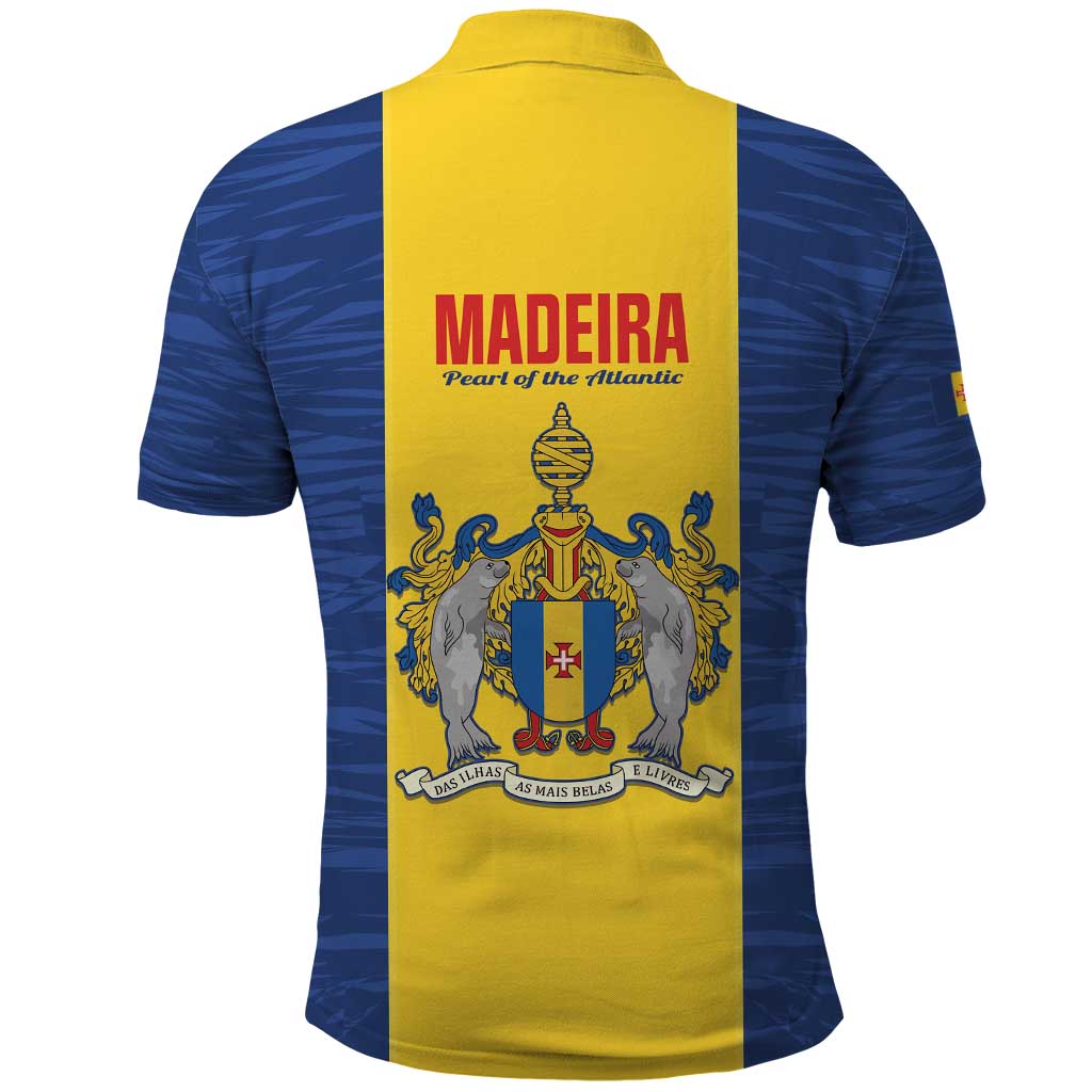 Madeira Day Polo Shirt Pearl of the Atlantic Flag Style LT14