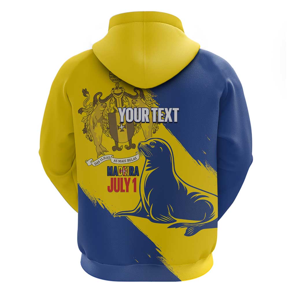 Personalised Madeira Day Hoodie July 1 Monk Seal Grunge Style LT14