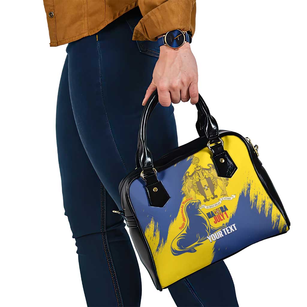 Personalised Madeira Day Shoulder Handbag July 1 Monk Seal Grunge Style LT14