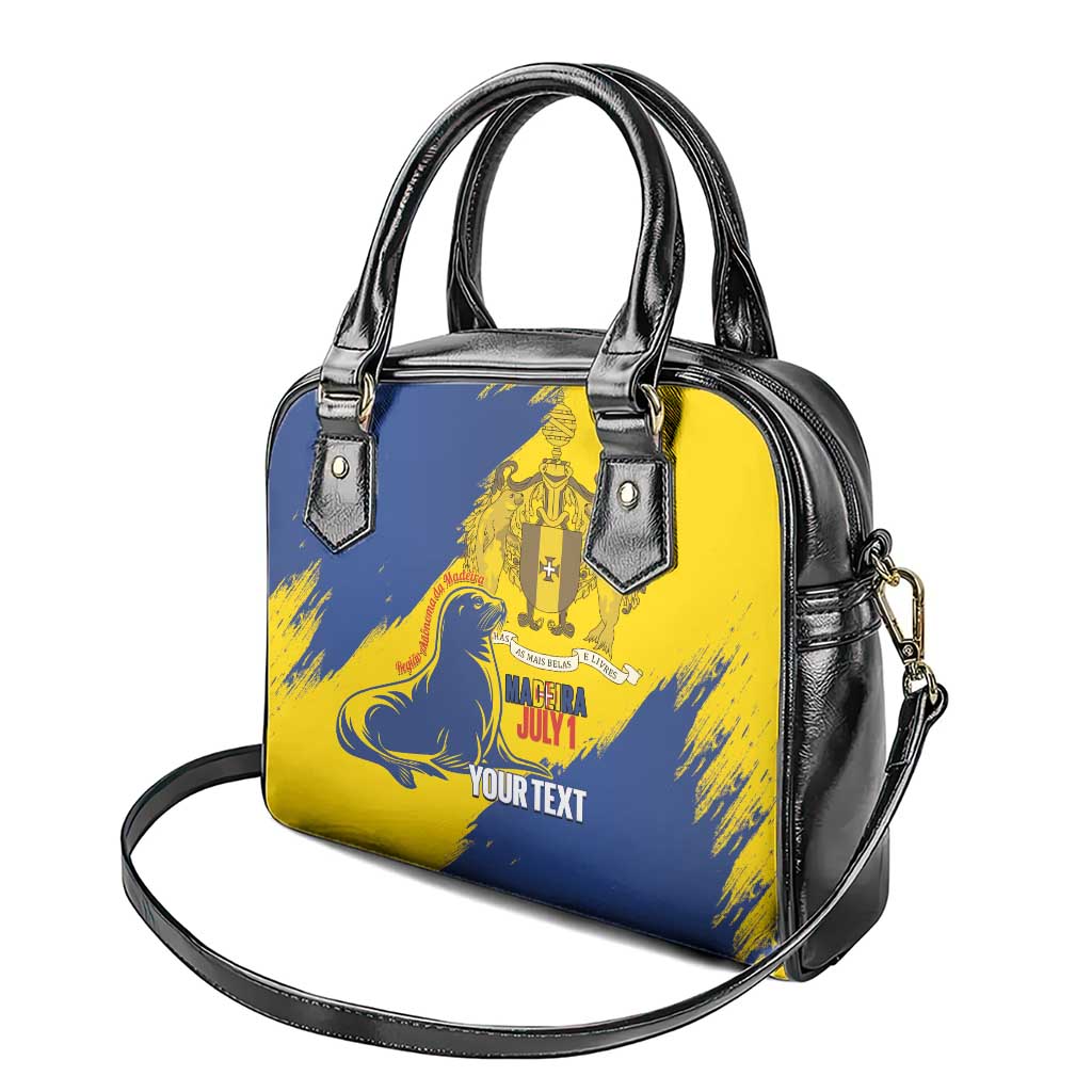 Personalised Madeira Day Shoulder Handbag July 1 Monk Seal Grunge Style LT14