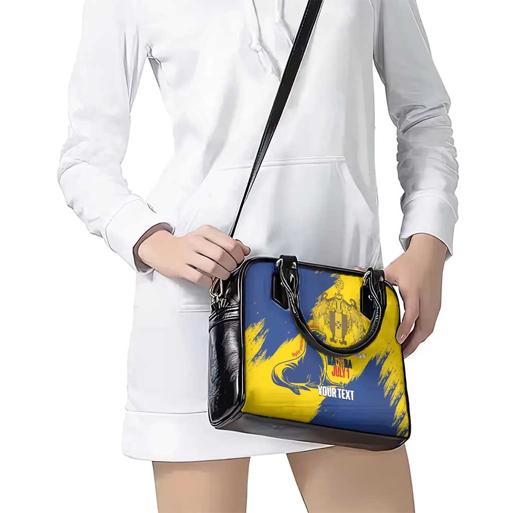 Personalised Madeira Day Shoulder Handbag July 1 Monk Seal Grunge Style LT14