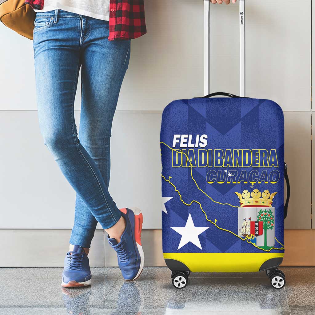 Felis Dia di Bandera Curacao Luggage Cover Flag Proud LT14