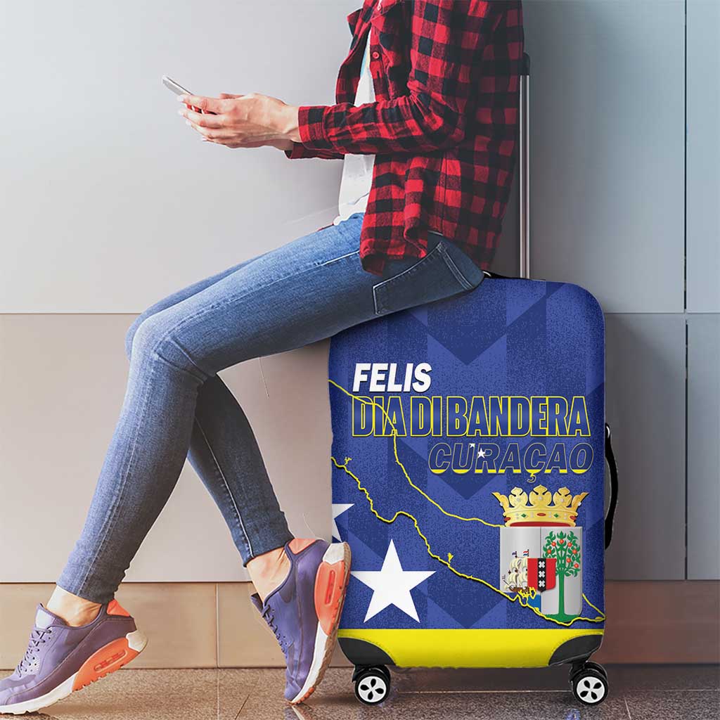 Felis Dia di Bandera Curacao Luggage Cover Flag Proud LT14