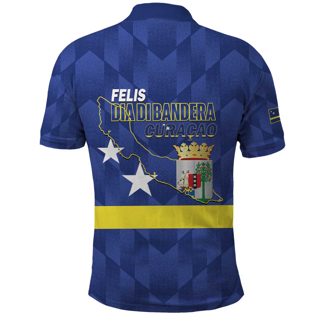 Felis Dia di Bandera Curacao Polo Shirt Flag Proud LT14