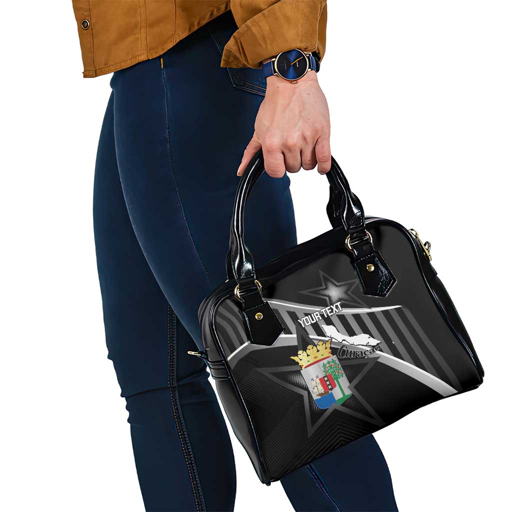 Custom Curacao Football Shoulder Handbag Go La Familia Azul Black Style LT14