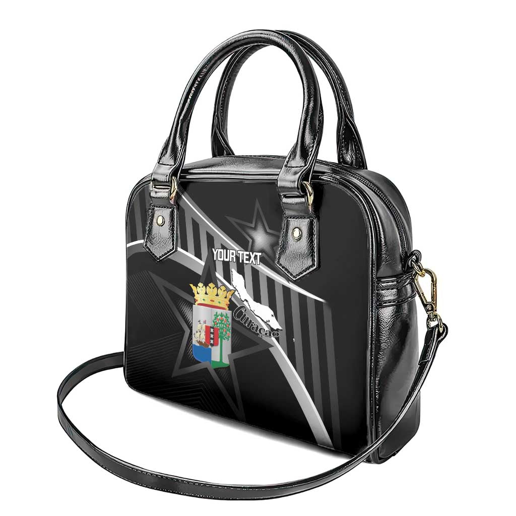 Custom Curacao Football Shoulder Handbag Go La Familia Azul Black Style LT14