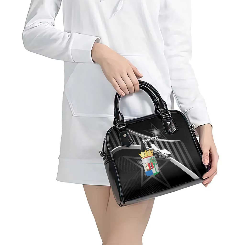 Custom Curacao Football Shoulder Handbag Go La Familia Azul Black Style LT14