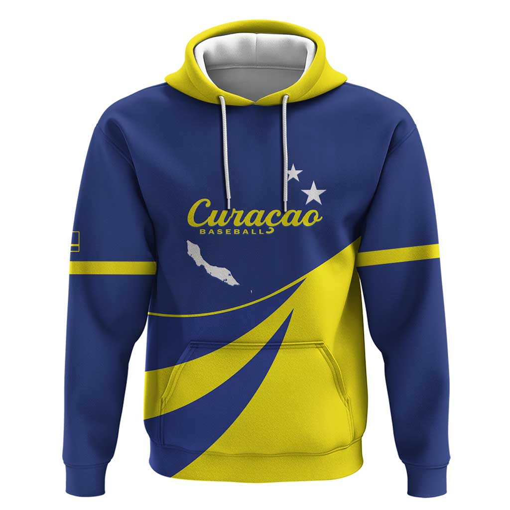 Custom Baseball Curacao Hoodie Go Champions Korsou Curve Vibes LT14