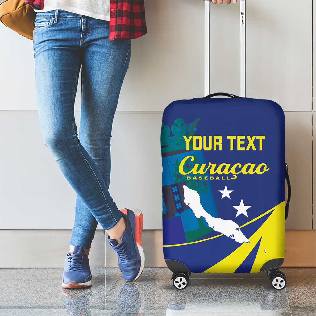 Custom Baseball Curacao Luggage Cover Go Champions Korsou Curve Vibes LT14