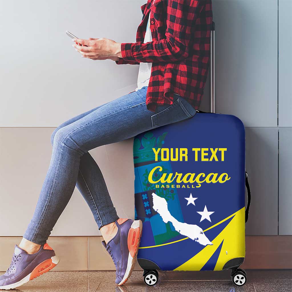 Custom Baseball Curacao Luggage Cover Go Champions Korsou Curve Vibes LT14