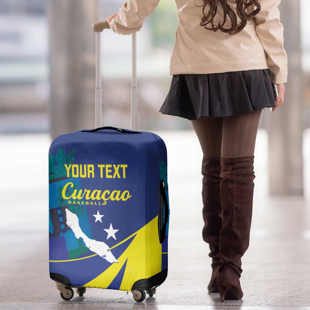 Custom Baseball Curacao Luggage Cover Go Champions Korsou Curve Vibes LT14