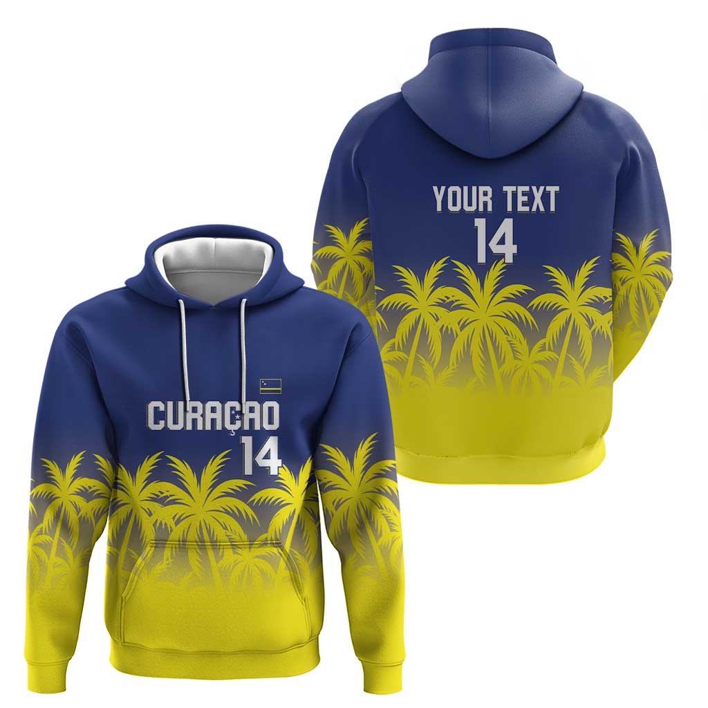 Custom Baseball Curacao Hoodie 2025 Korsou de Palmbomen LT14