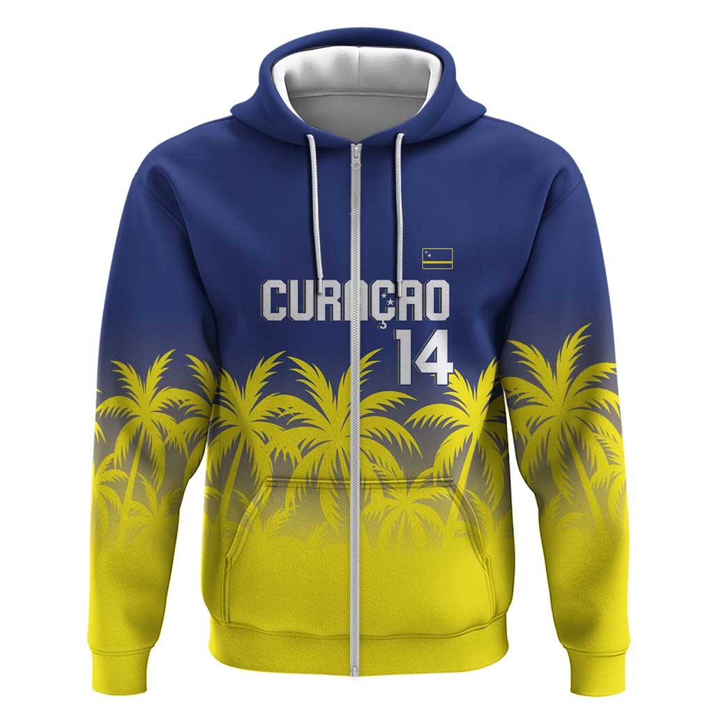 Custom Baseball Curacao Hoodie 2025 Korsou de Palmbomen LT14