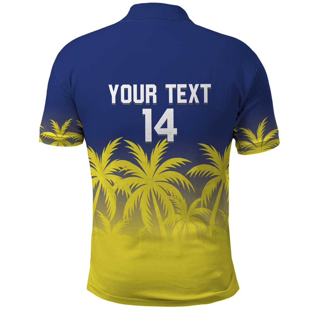 Custom Baseball Curacao Polo Shirt 2025 Korsou de Palmbomen LT14