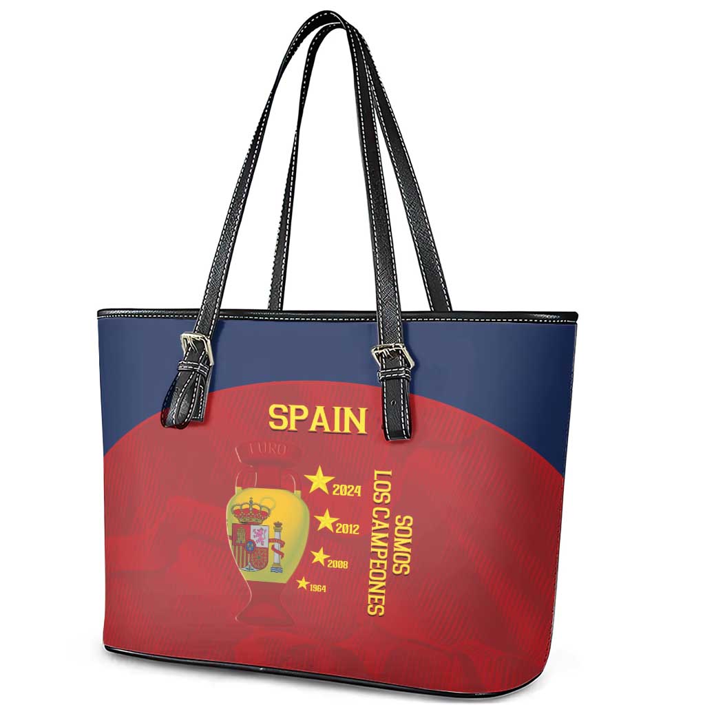 Spain Football Leather Tote Bag 4th We Are The Champions LT14