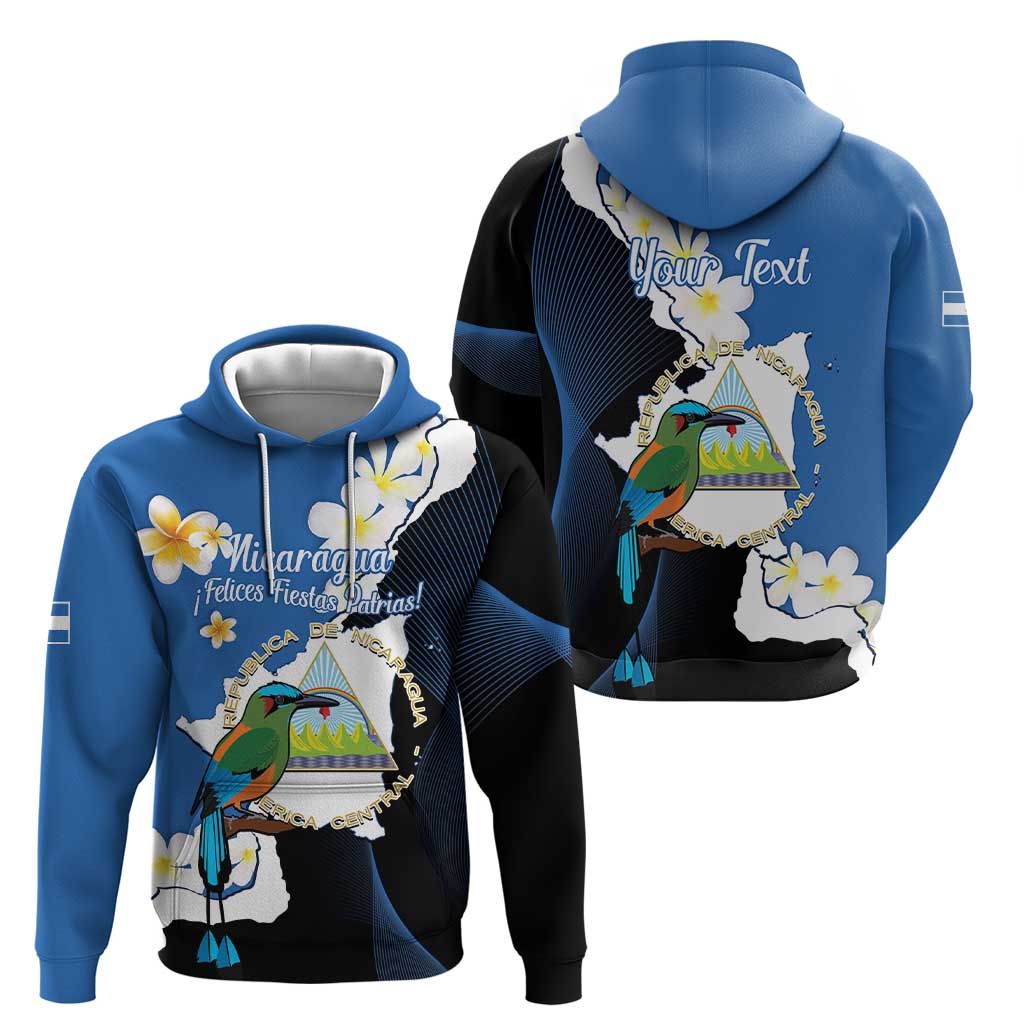 Personalized Nicaragua Independence Day Hoodie Nicaraguan Guardabarranco Mix Sacuanjoche Flowers LT14