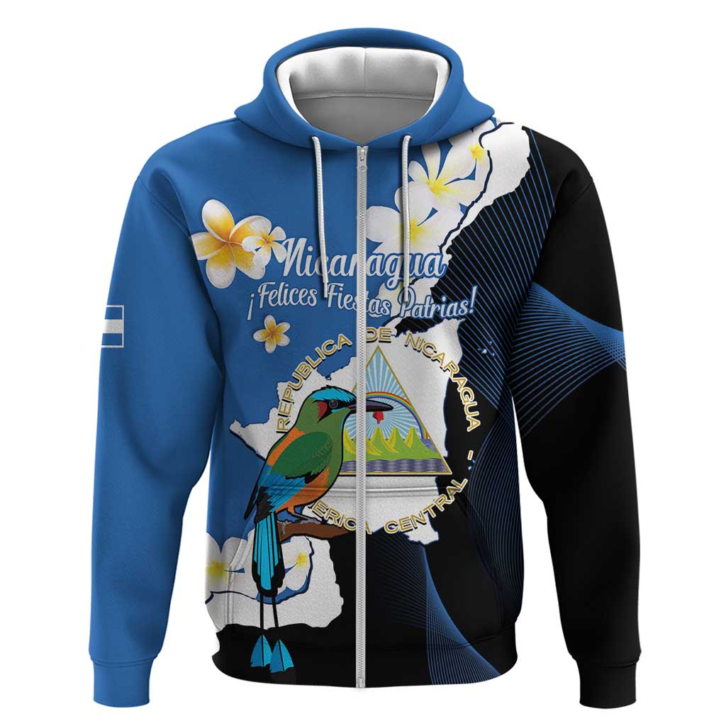 Personalized Nicaragua Independence Day Hoodie Nicaraguan Guardabarranco Mix Sacuanjoche Flowers LT14