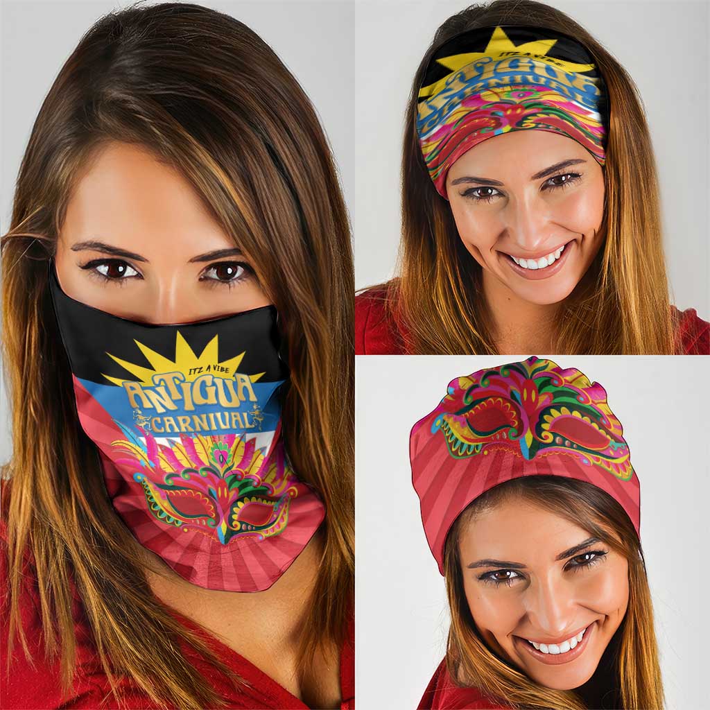 Antigua Carnival Neck Gaiter Greatest Summer Festival Of Caribbean LT14