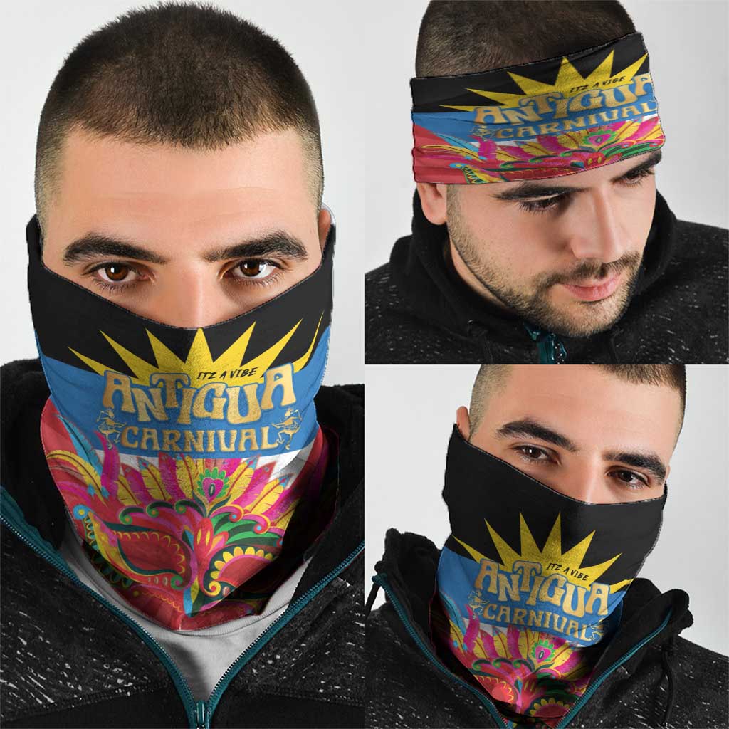 Antigua Carnival Neck Gaiter Greatest Summer Festival Of Caribbean LT14