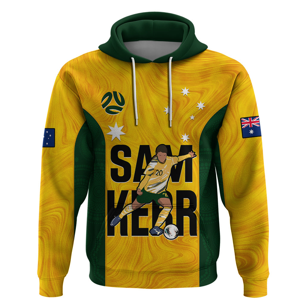 Australia Soccer Hoodie Sam Kerr Matildas Proud 2023 World Cup Yellow LT14