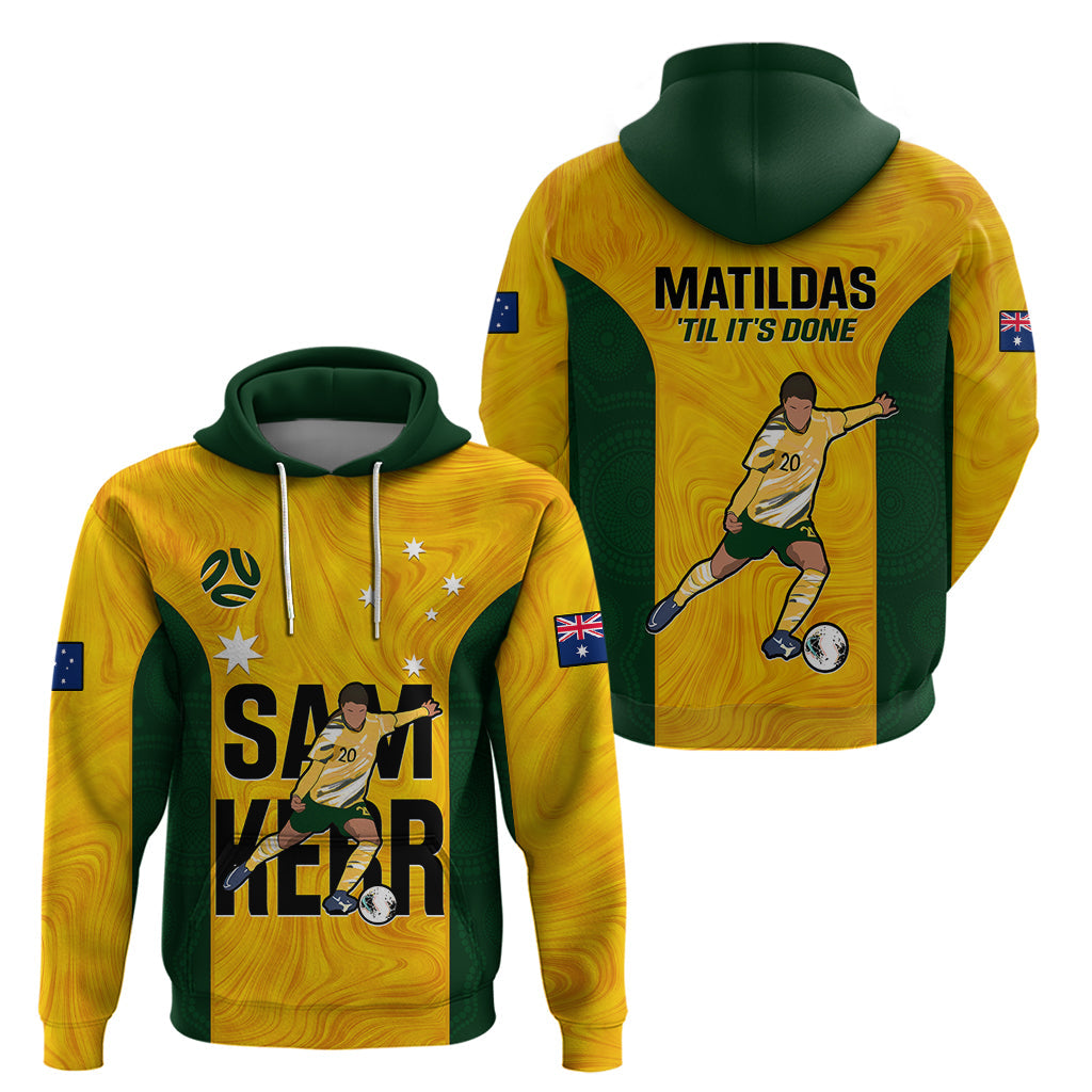 Australia Soccer Hoodie Sam Kerr Matildas Proud 2023 World Cup Yellow LT14